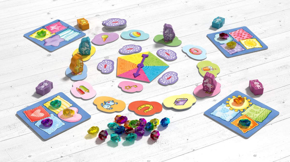 eenhoorn flonkerglans spellenverzameling NED gele doos