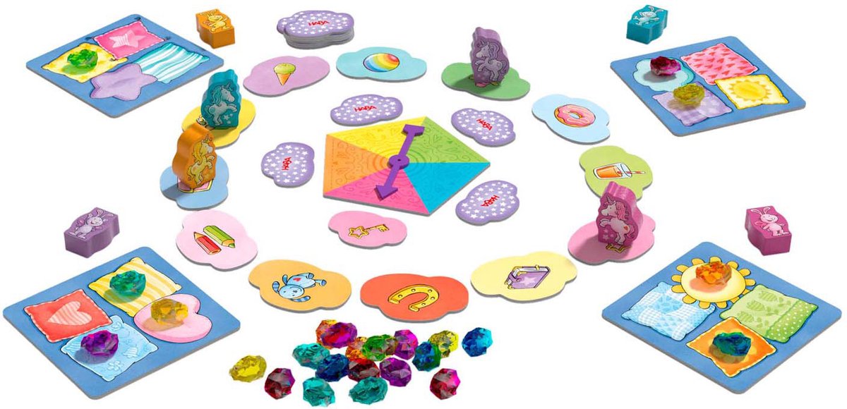 eenhoorn flonkerglans spellenverzameling NED gele doos