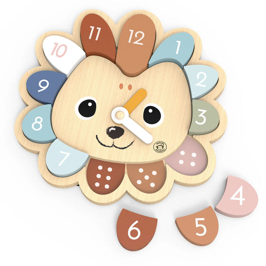 houten puzzel klok egel
