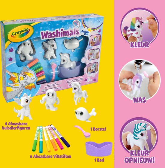 Créatures fantastiques Scribble Scrubbie Washimals Crayola