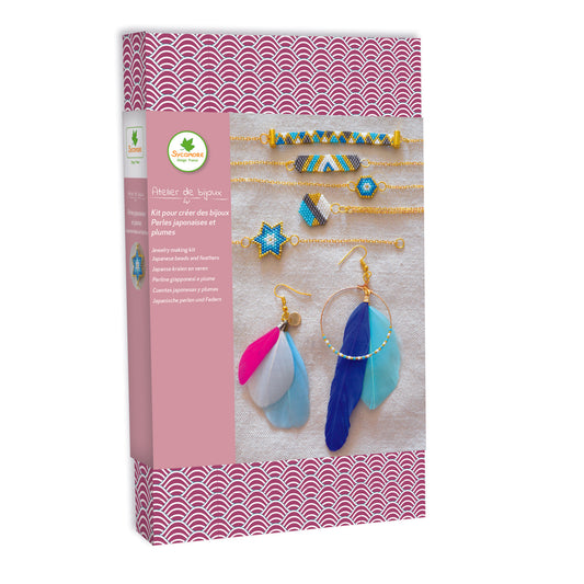 juwelen maken japanese beads jewelry and feather earrings