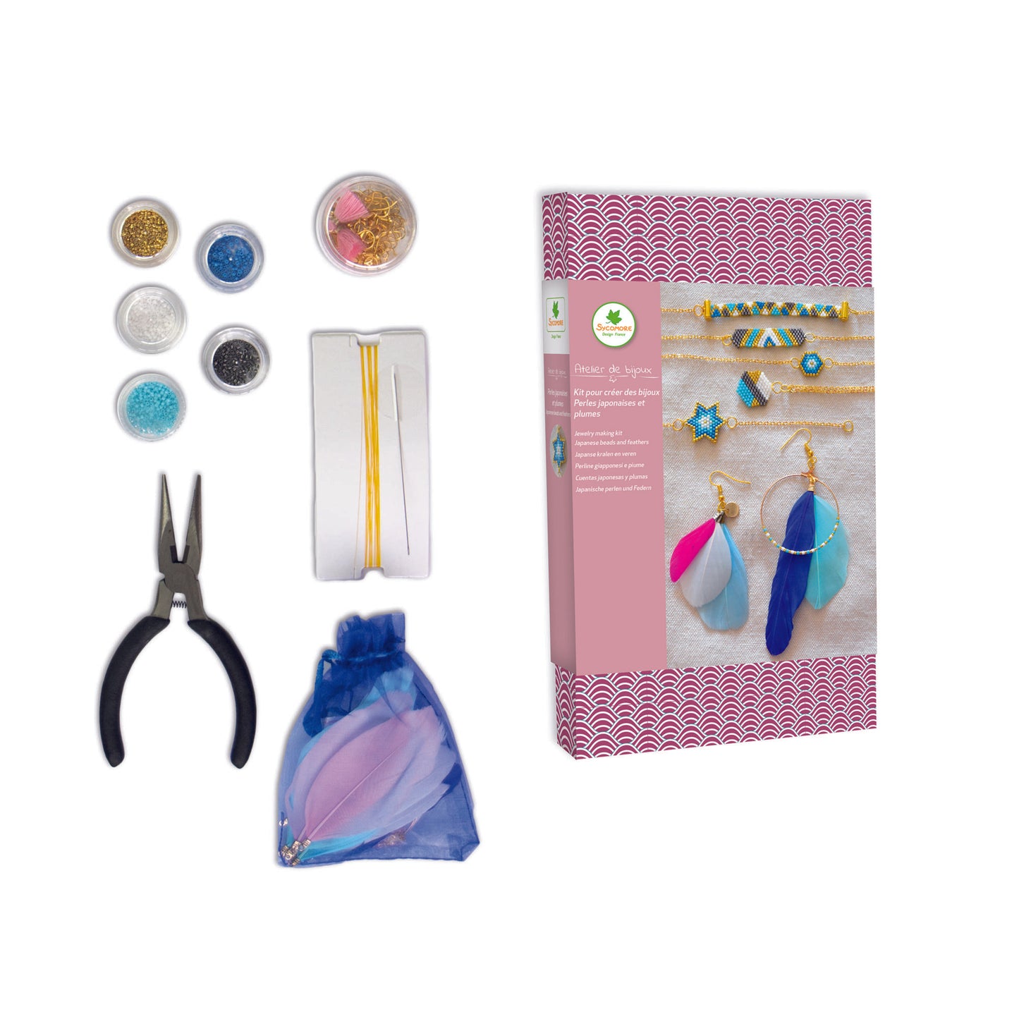 juwelen maken japanese beads jewelry and feather earrings