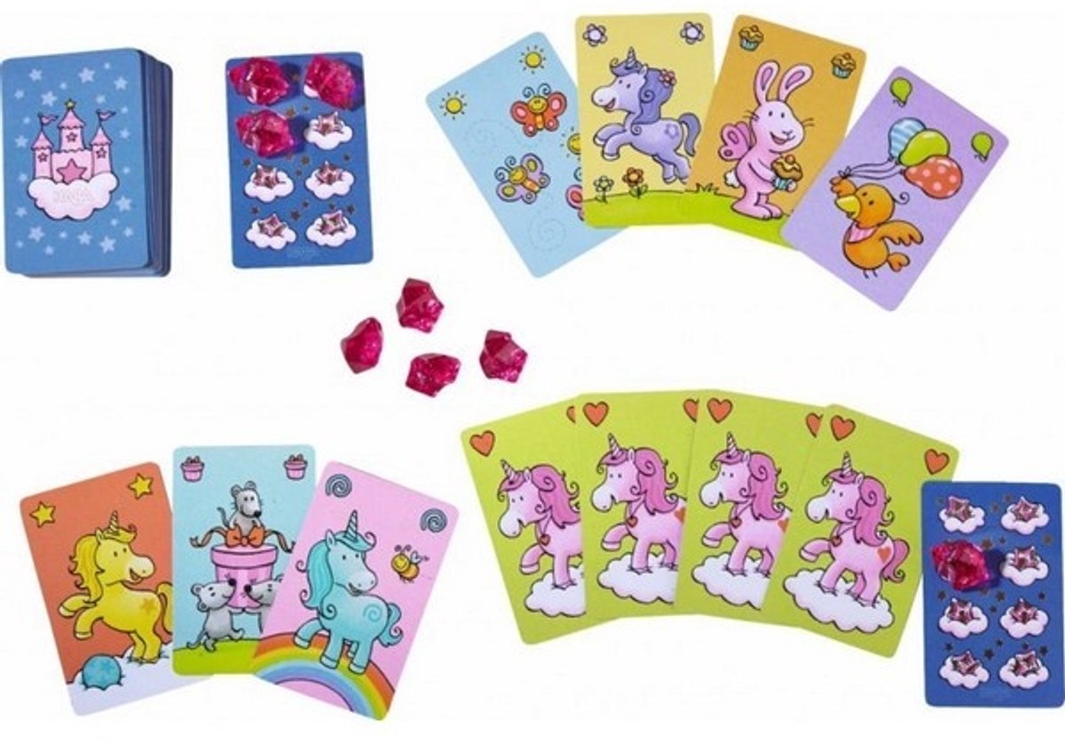 eenhoorn flonkerglans - flonkerbingo NED roze doos