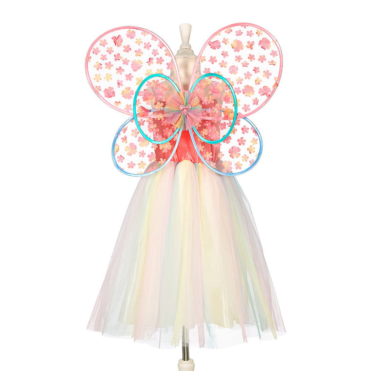 verkleedset Flora jurk + vleugels