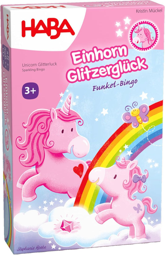 unicorn glitterluck sparkling bingo HABA INT