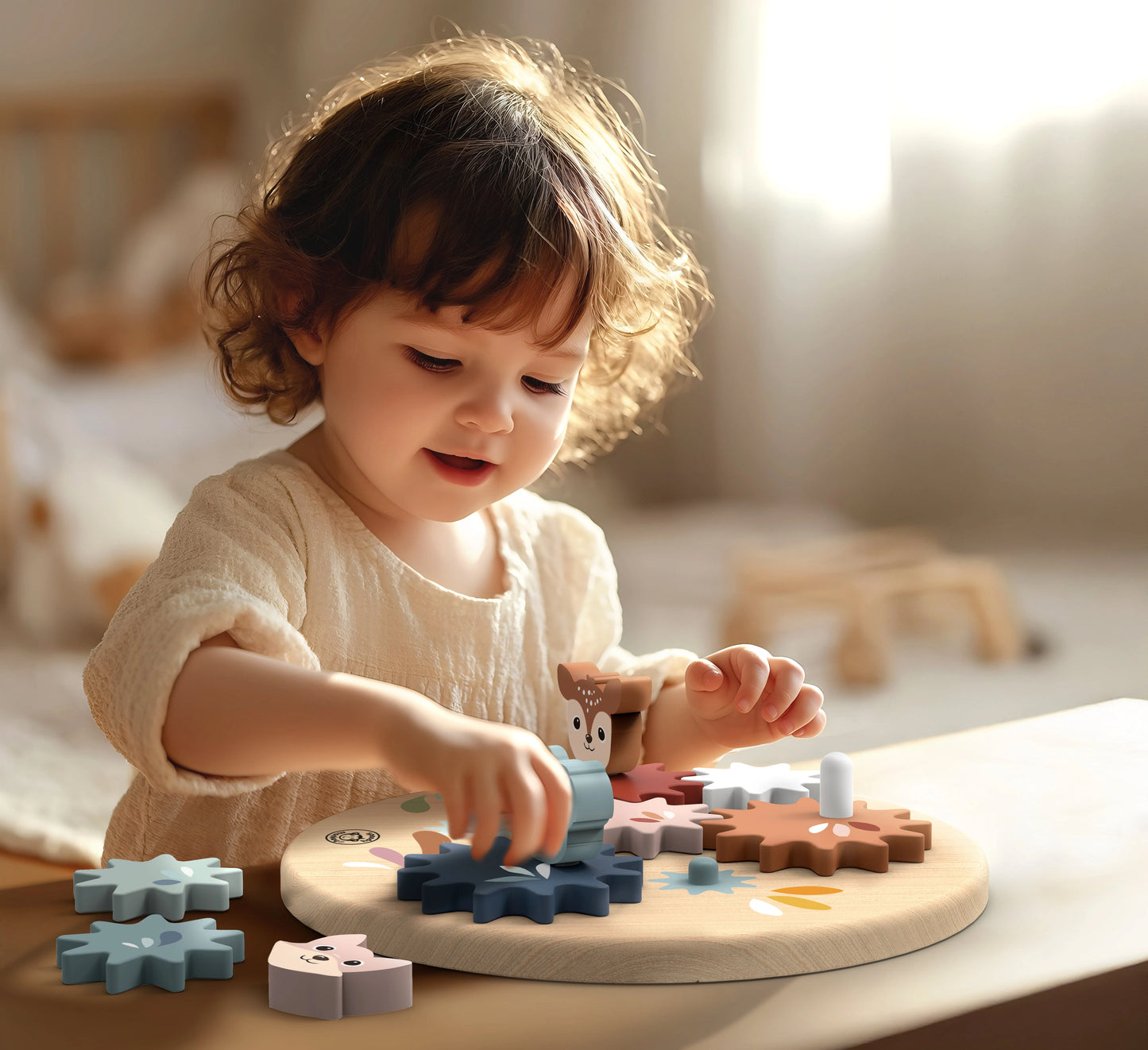 houten tandwiel puzzel