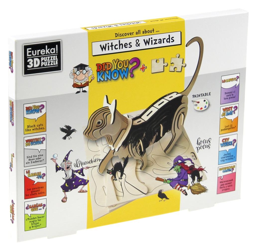 houten puzzel 3D gepetto discover all about witches & wizards