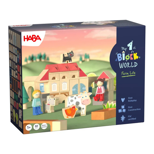 grote boerderij set - mijn eerste blokken wereld HABA