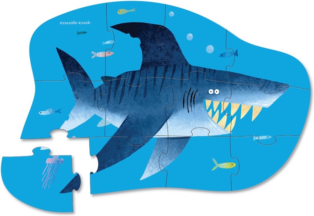 puzzel mini shark city 12pc
