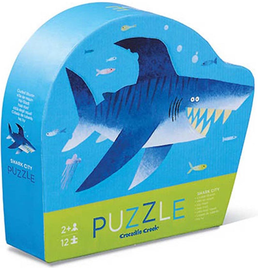 puzzel mini shark city 12pc