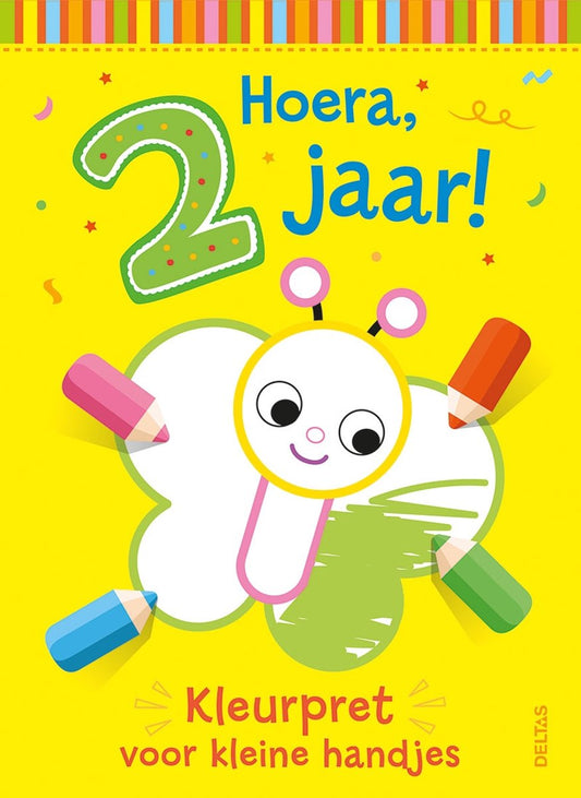 kleurboek - hoera, 2 jaar !