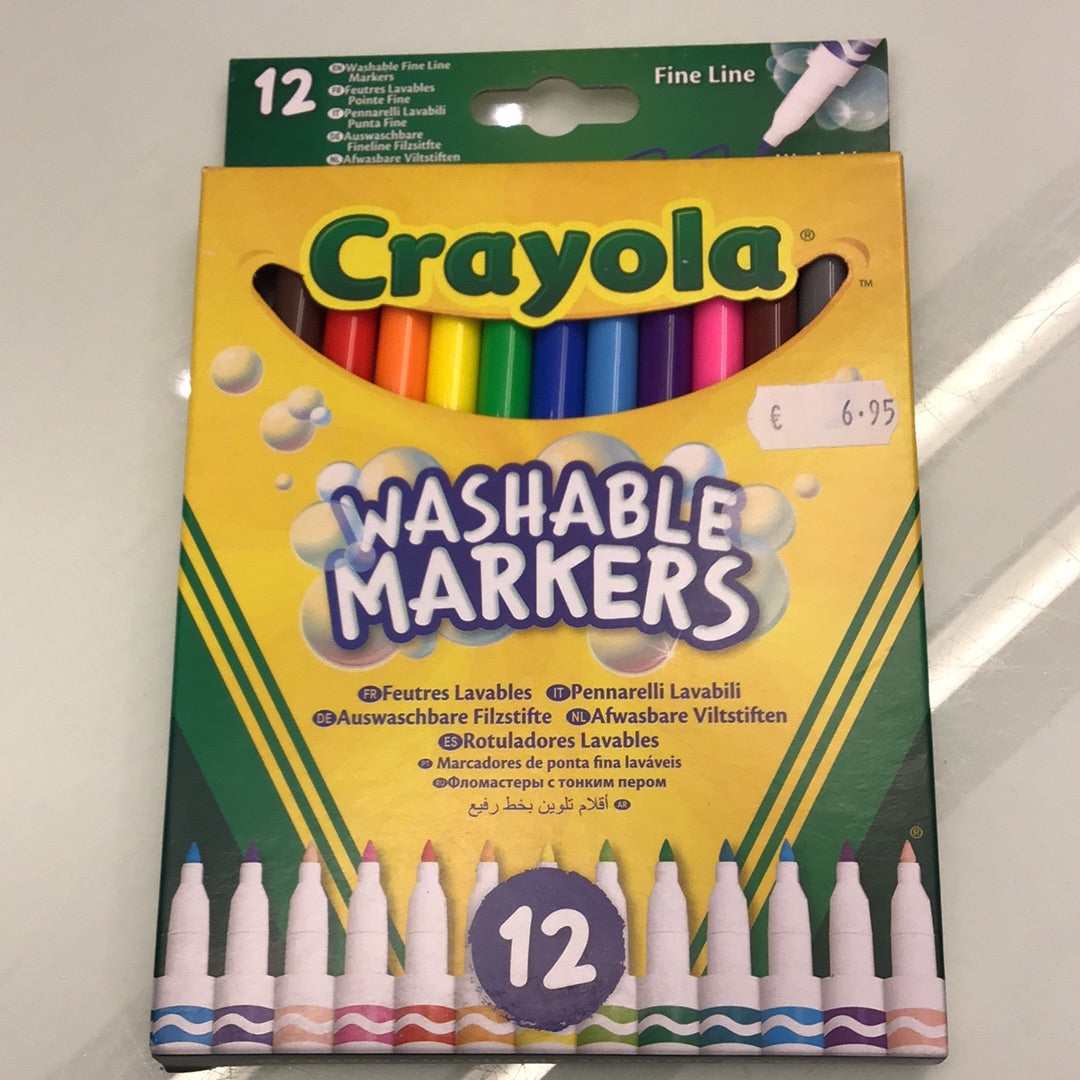 12 feutres à pointes fines Crayola