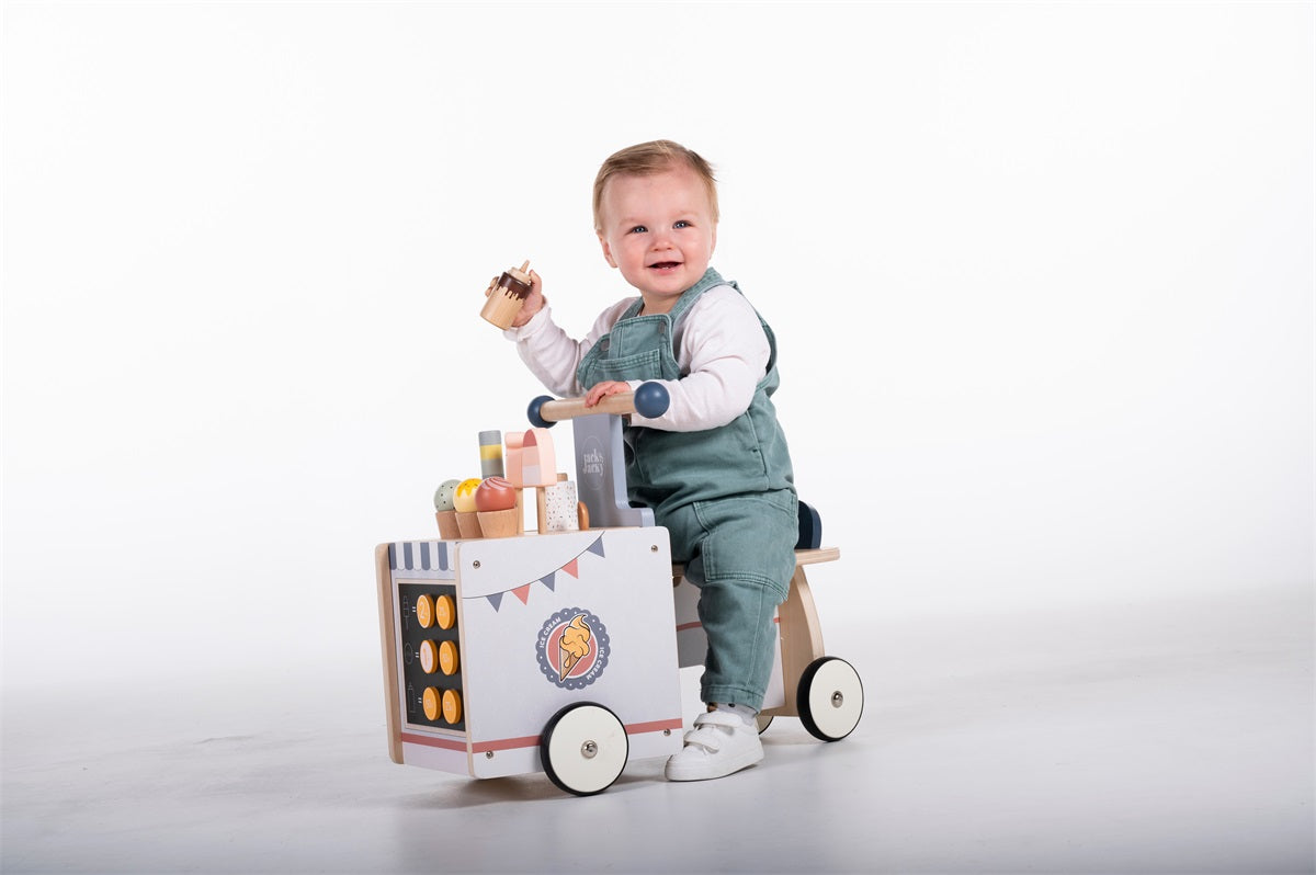 draisienne en bois chariot de glaces jack et jacky