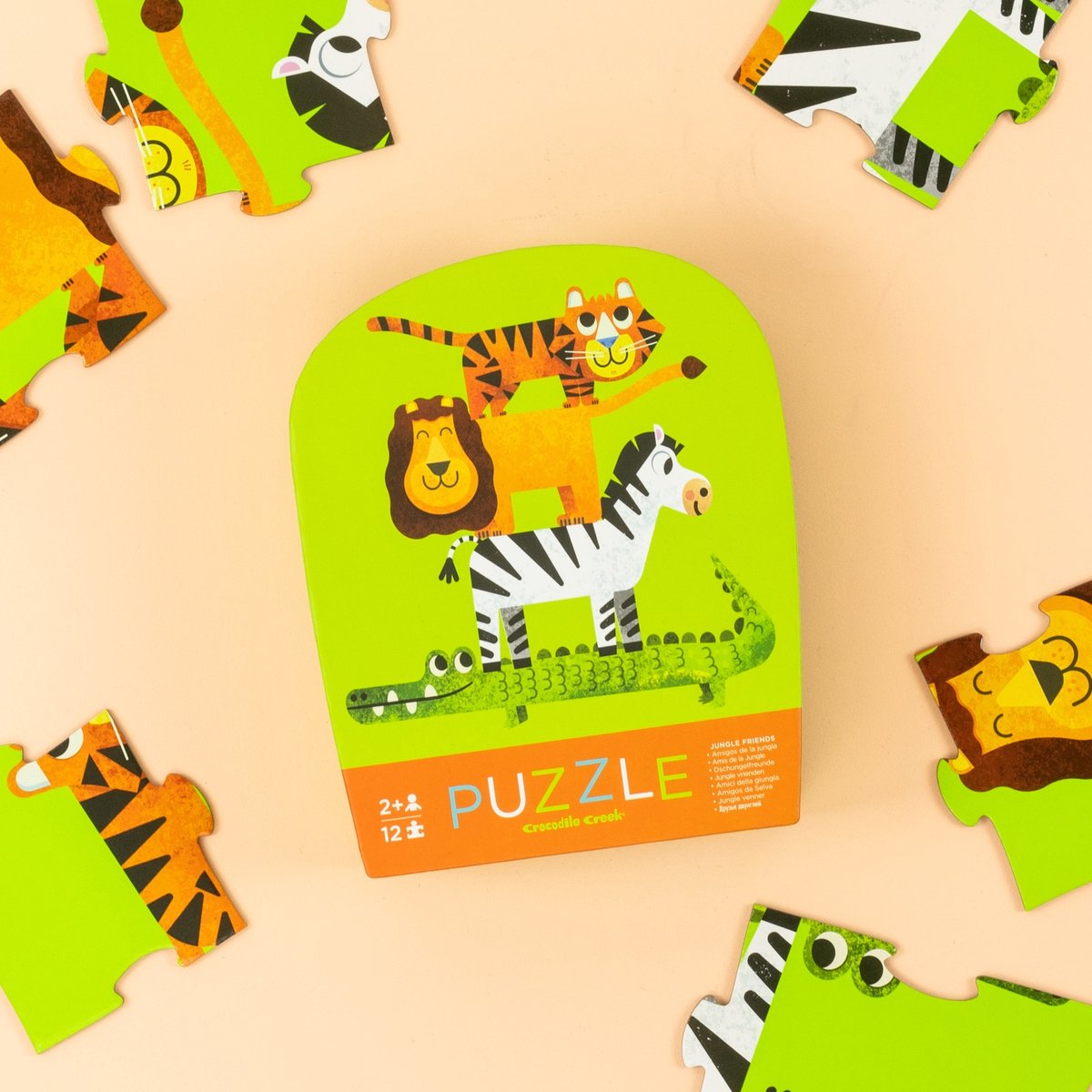 puzzel mini jungle friends 12pc