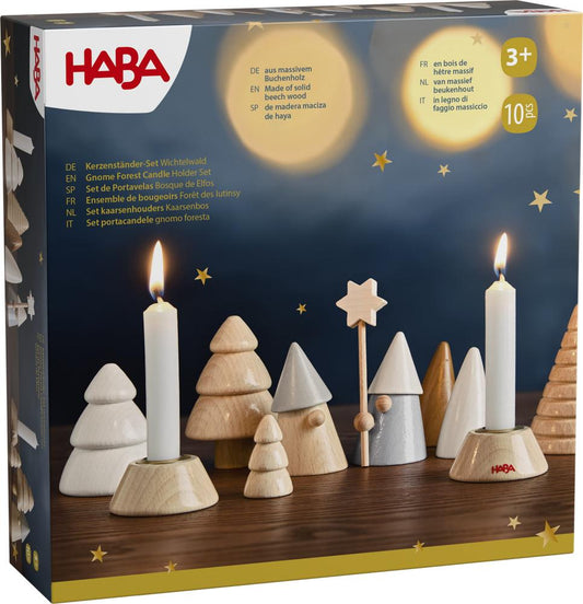 kerst kaarsenhouders kaarsenbos in hout - HABA