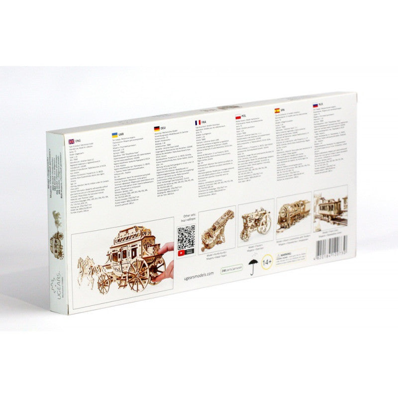 maquette de carrosse en bois à assembler en 3D
