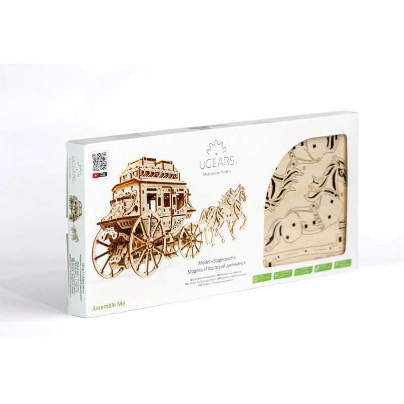 maquette de carrosse en bois à assembler en 3D