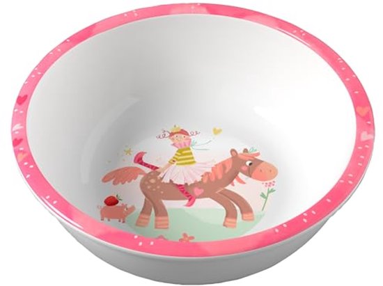 melamine eet servies voor peuter prinses met paard HABA
