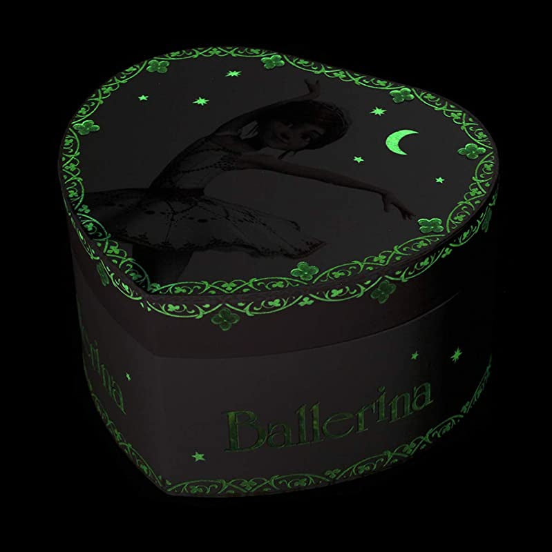 Juwelenkistje large heart ballerina leap glow