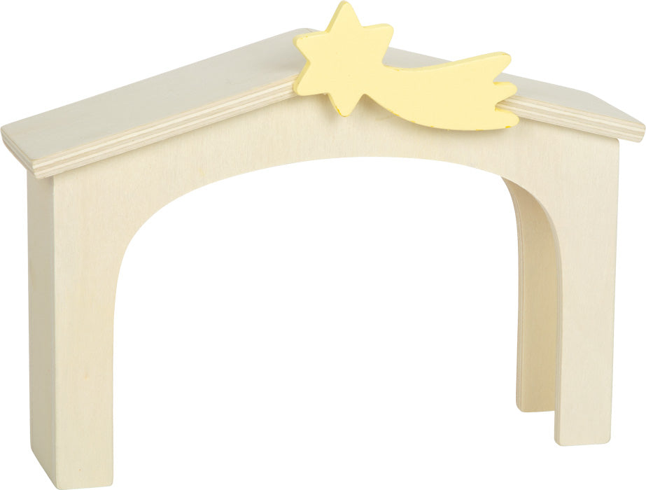 houten kerststal compleet