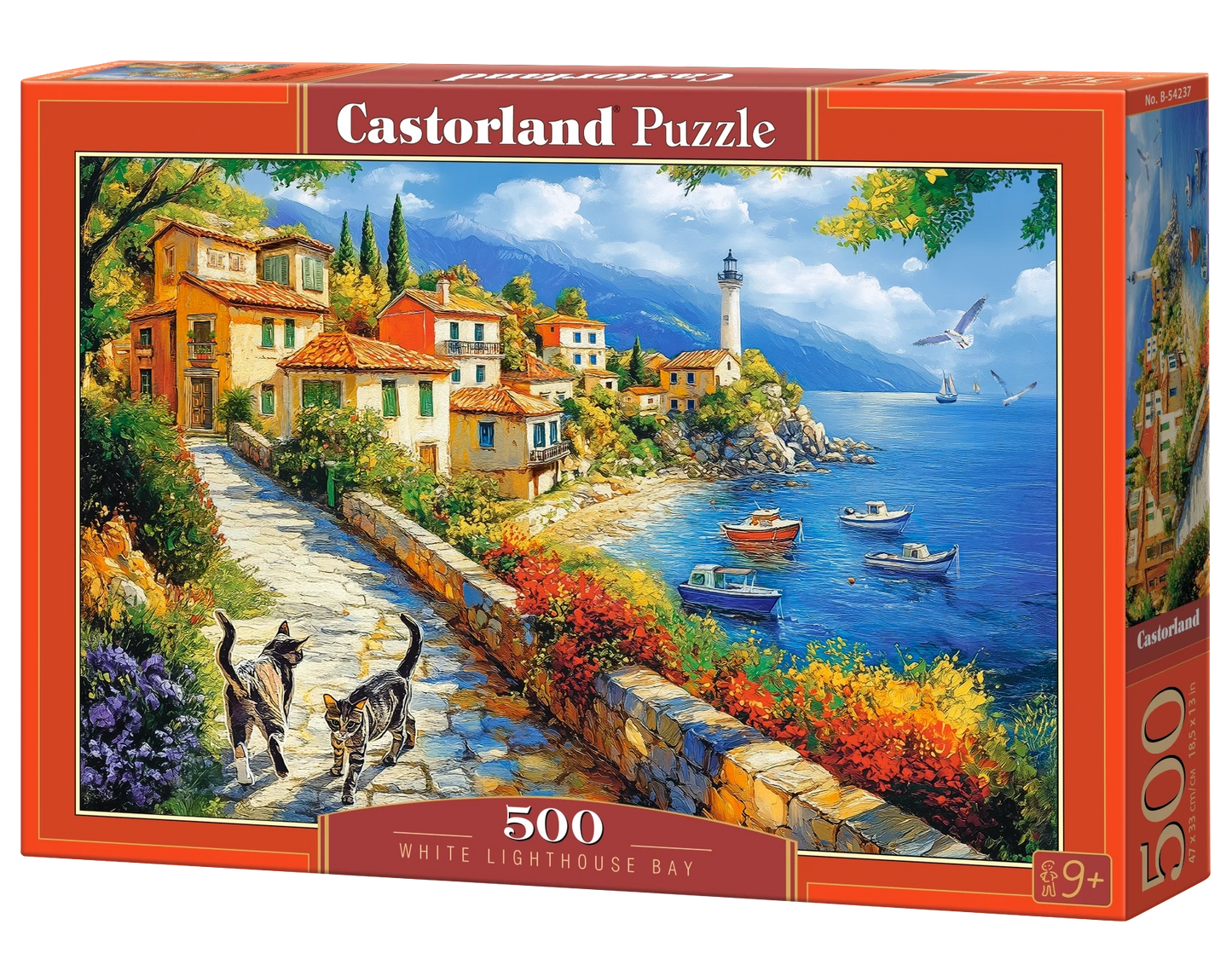 Puzzle white lighthouse bay 500pc