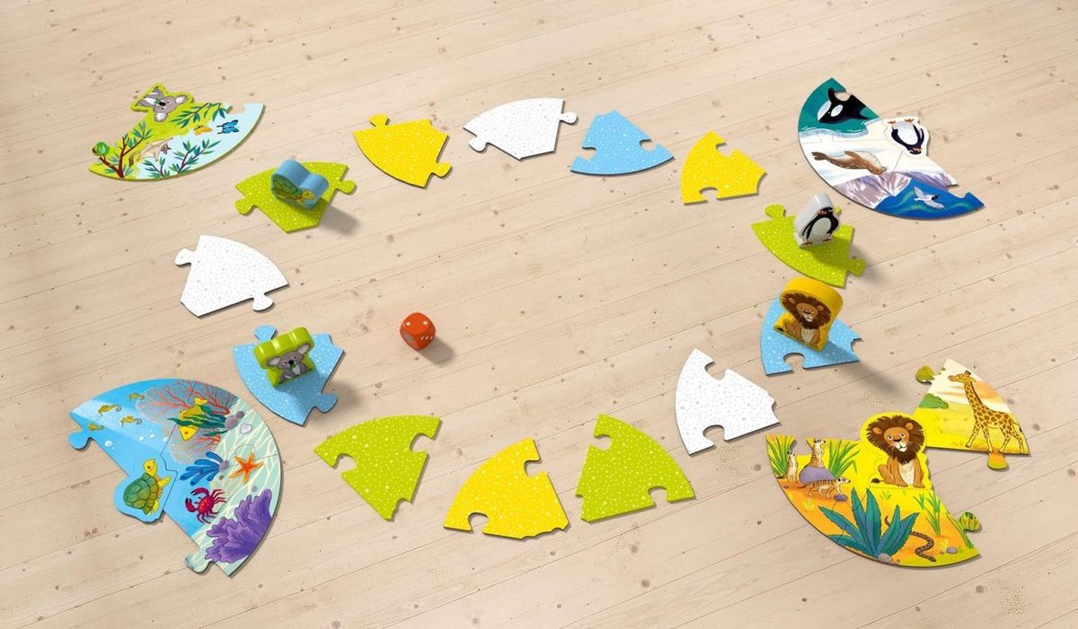 game meets puzzle -ou vivent le lion et ses amis ? HABA FRA