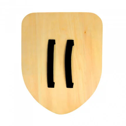 bouclier en bois « fleur de lys »