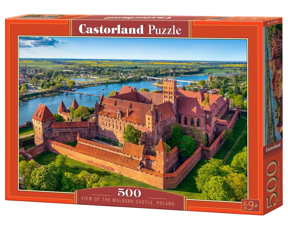 puzzel view of the malbork castle, poland 500pc
