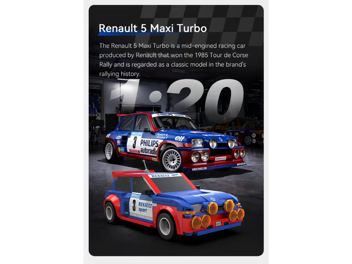 Voiture télécommandée Renault 5 Maxi Turbo à construire