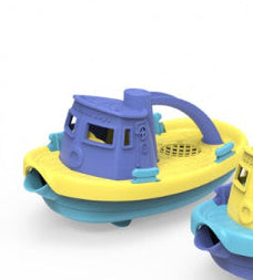 sleepboot blauw-geel oceanbound tug boat