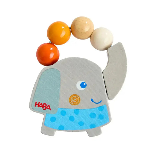 hochet éléphant en bois