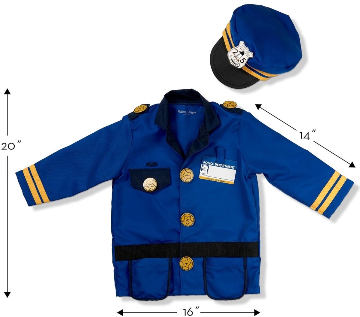 ensemble de deguisement : agent de police