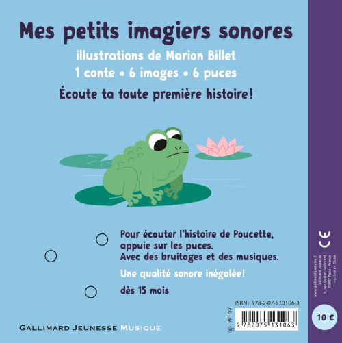 livre petits imagiers sonores poucette FRA