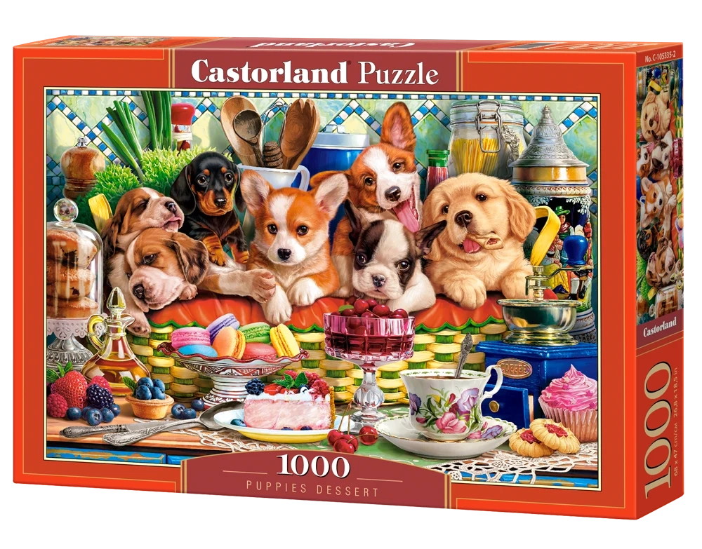 Puzzel puppies dessert 1000pc