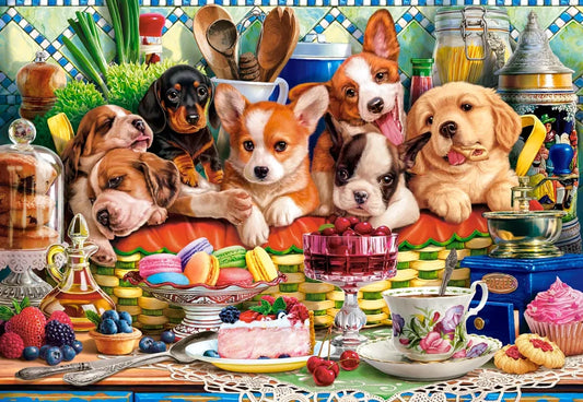 Puzzel puppies dessert 1000pc