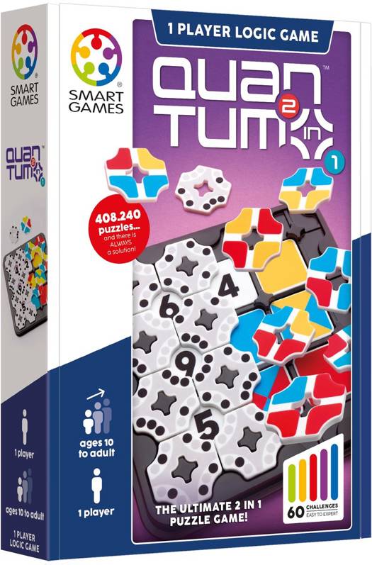 smartgames compact quantum 2-1 puzzle