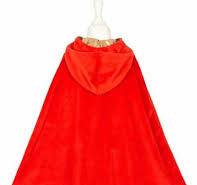 ensemble de déguisement princesse/chaperon rouge cape réversible