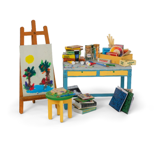 het muizenhuis Mini Scene Kit - Kunstenaar's atelier