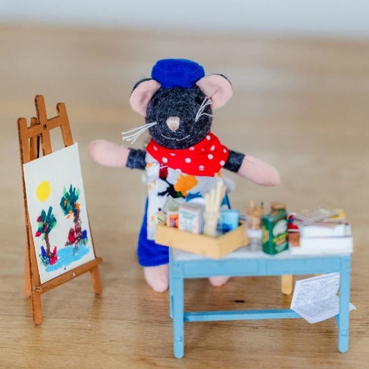 het muizenhuis Mini Scene Kit - Kunstenaar's atelier