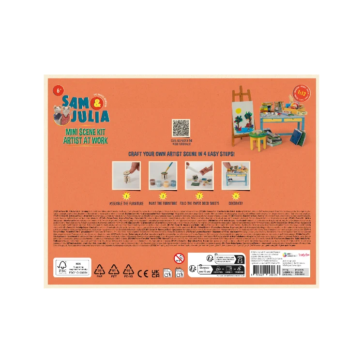 het muizenhuis Mini Scene Kit - Kunstenaar's atelier