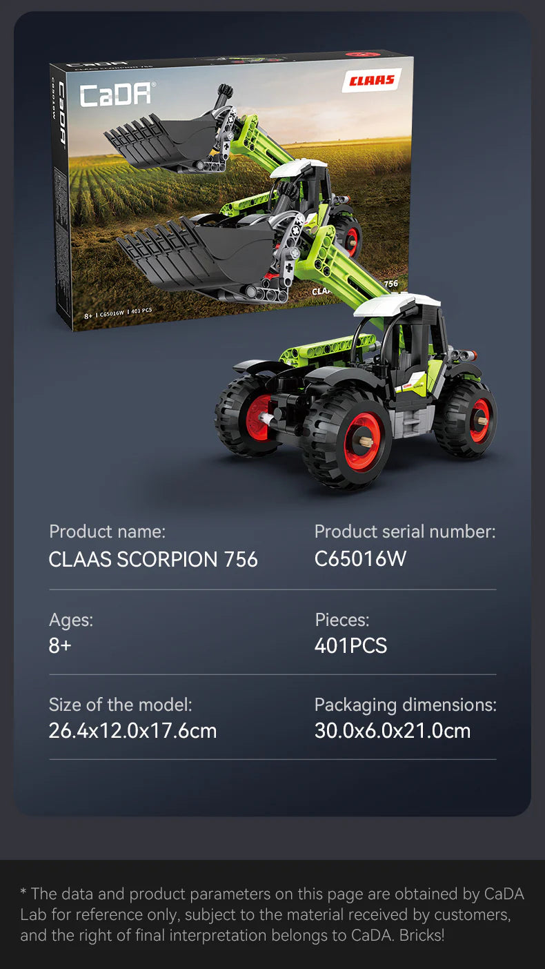 Kit de construction Mini Claas Scorpion 756 - CADA