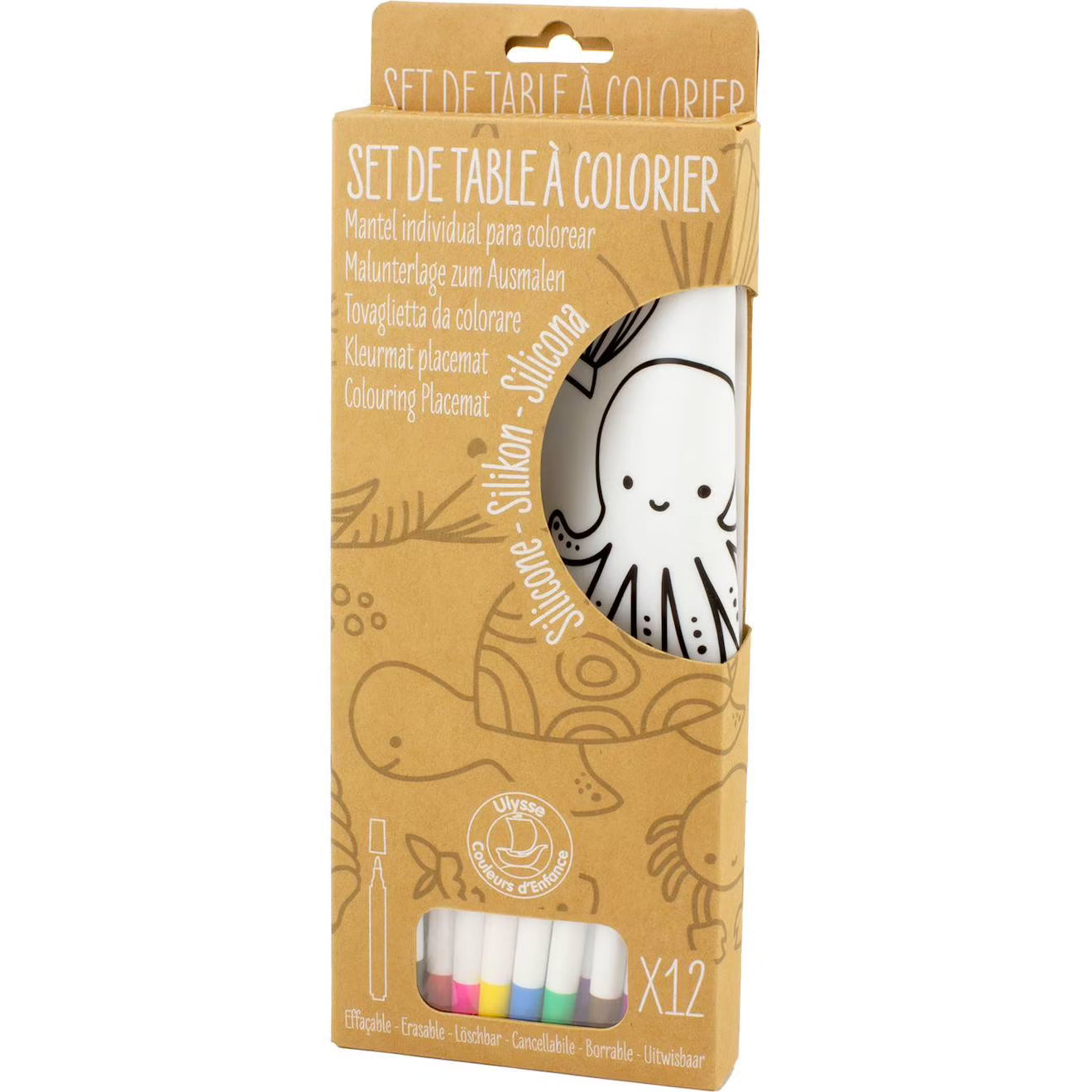placemat silicone kleurset