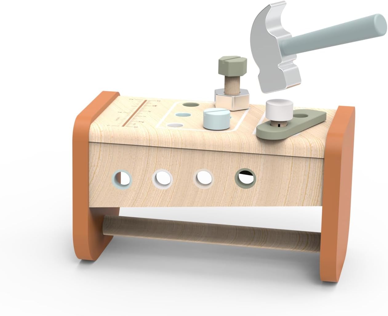 établi-boîte à outils en bois 2 en 1