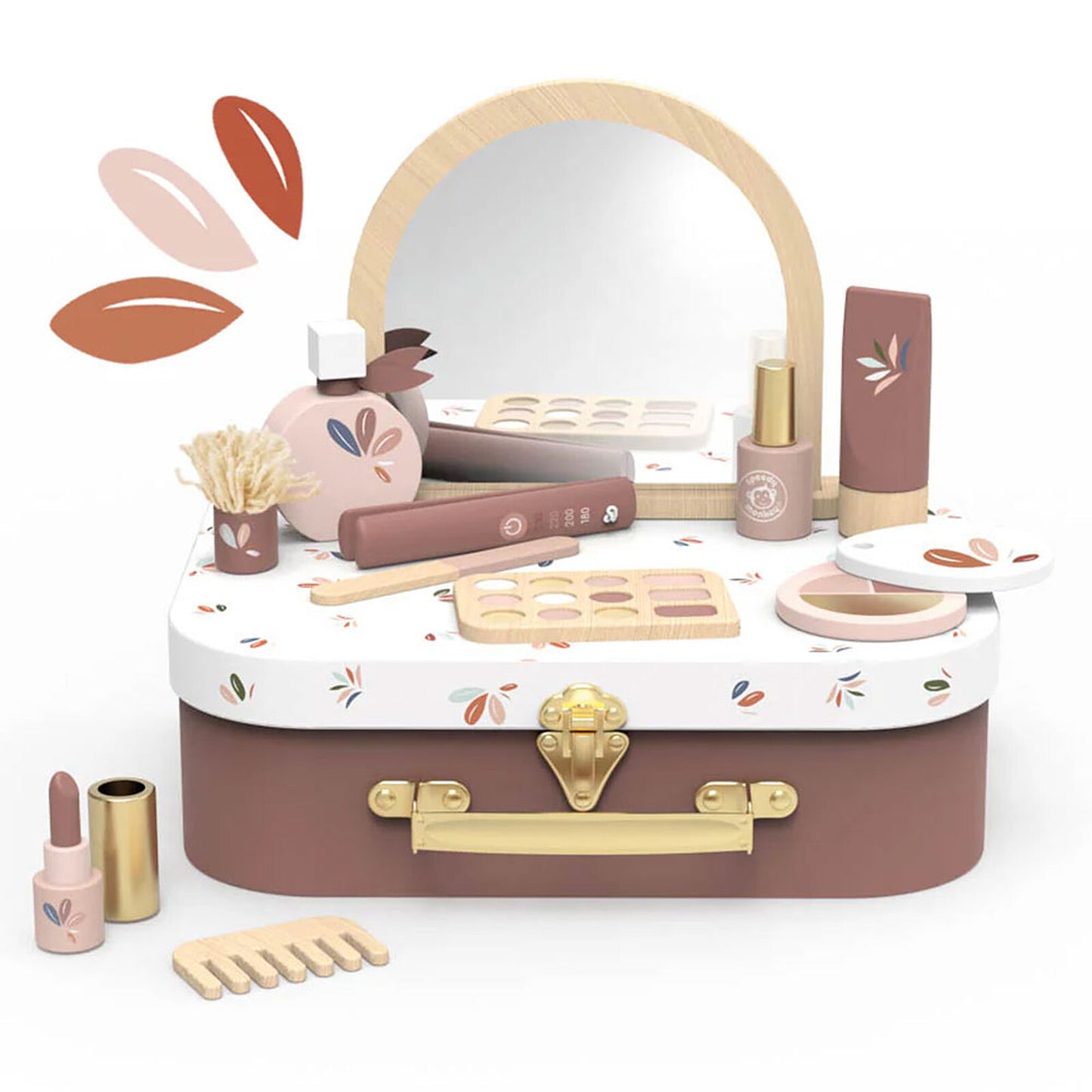 houten make up speelset in koffertje