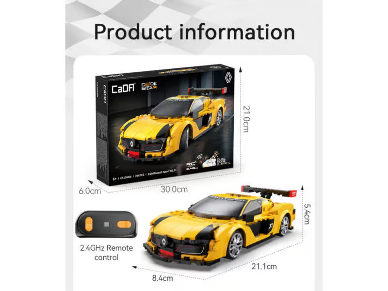 bouwpakket auto Renault sport RS.01 met afstandsbediening