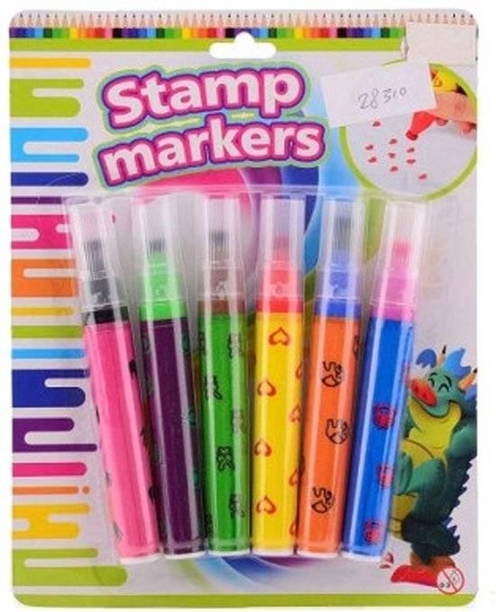 stempelstiften set van 6