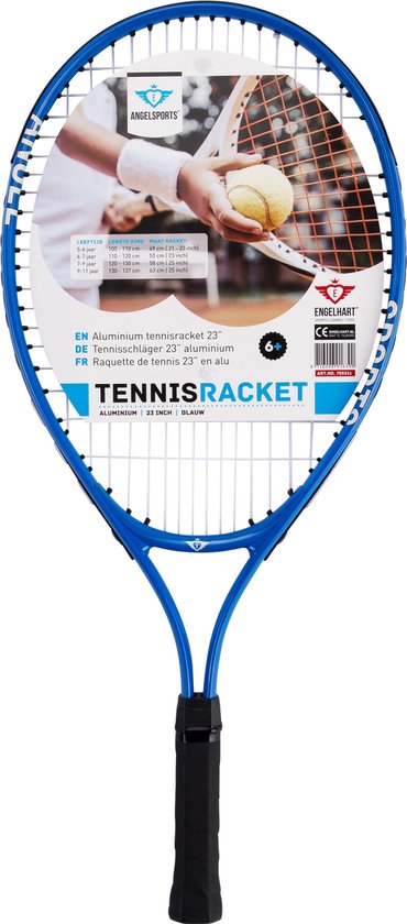 raquette de tennis aluminium bleue 23"