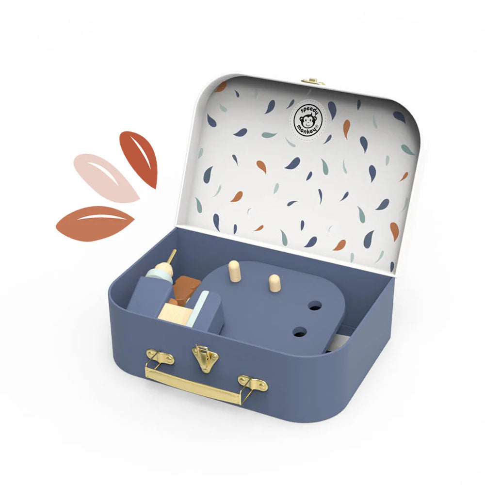 Werkbank - valiesje met houten gereedschap