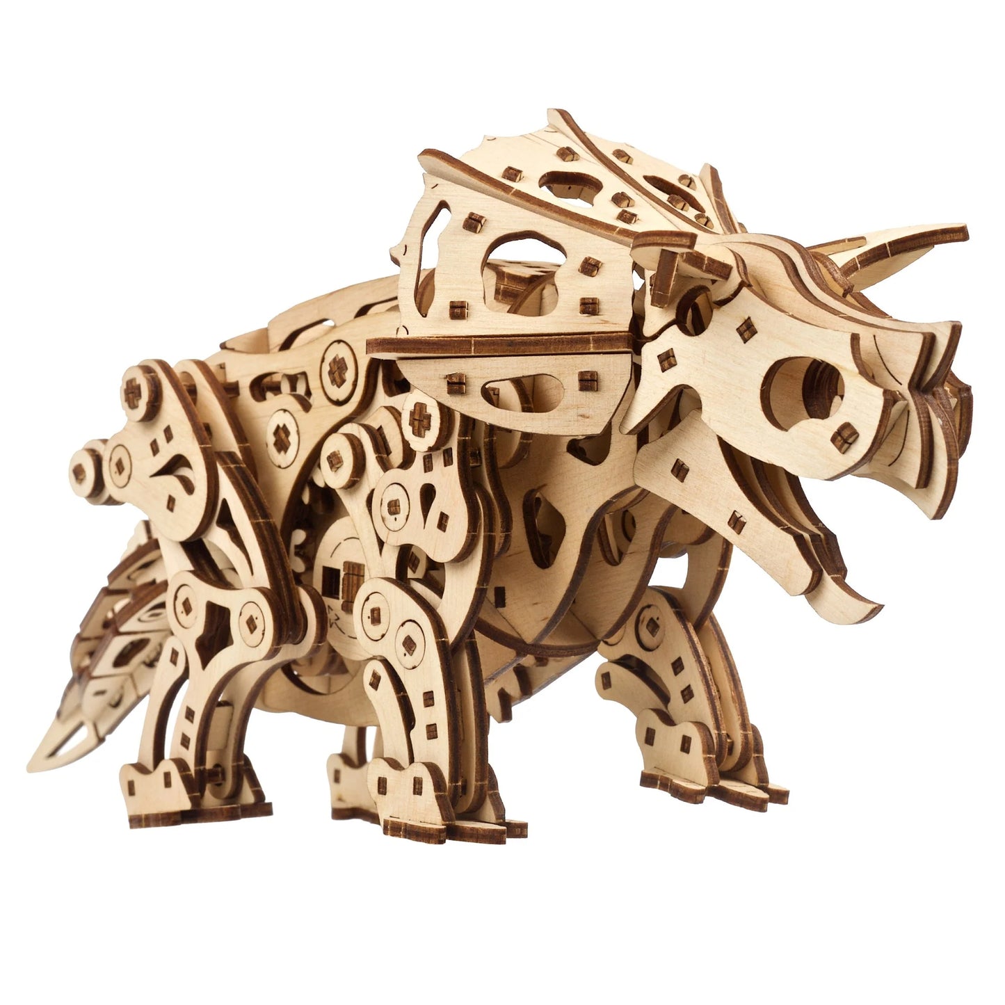 Puzzle 3D en bois à construire Triceratops