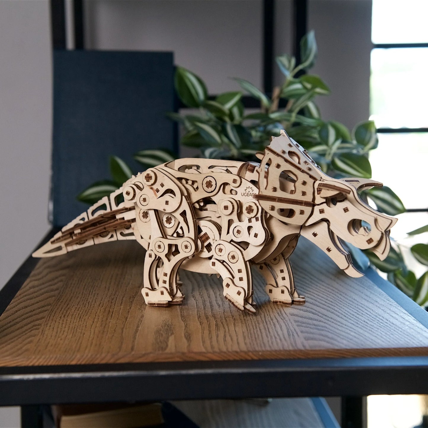 Puzzle 3D en bois à construire Triceratops